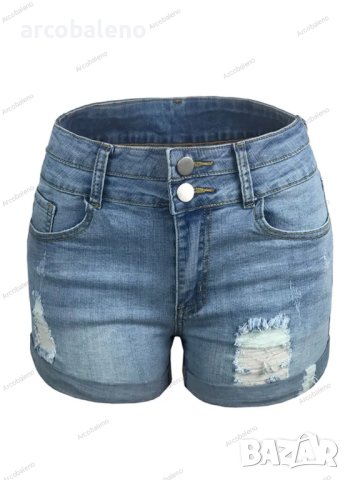Модни дамски дънкови къси панталони, 3цвята - 023, снимка 16 - Къси панталони и бермуди - 41648717