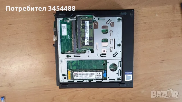 Lenovo ThinkCentre M80q (USDT) Enterprise Compact PC, i5-10500T@2.30GHz,6-core, 16 RAM, 256 SSD NVMe, снимка 8 - Работни компютри - 56096844