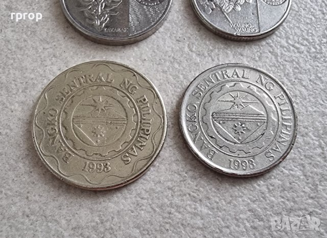 Монети. Филипини. 1, 1, 5, 5  песо . 4 бр. Различни монети., снимка 7 - Нумизматика и бонистика - 39776630