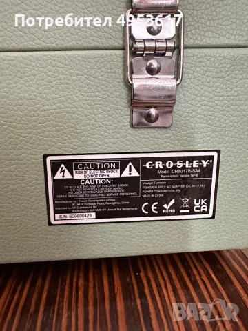 Грамофон Crosley Voyager, снимка 6 - Грамофони - 56139252