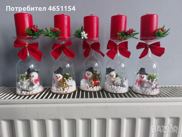 коледни свещници , снимка 2 - Коледни подаръци - 52577763