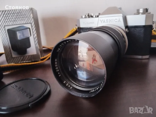 Камера YASHICA TL SUPER Japan, снимка 4 - Фотоапарати - 56258350