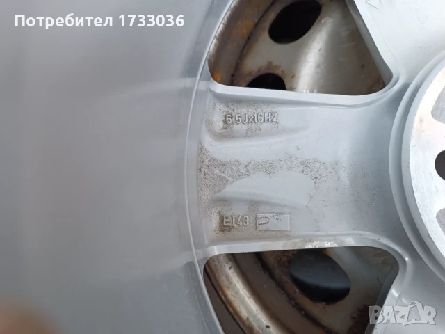 Алуминиева джанта 5 x 100 16 цола Volkswagen Audi., снимка 4 - Гуми и джанти - 50670389