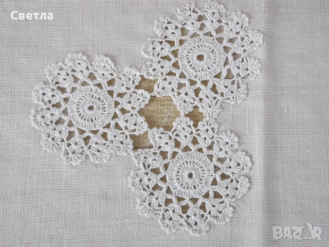 Ленени монтирани покривки, някои и по 6 салфетки, снимка 9 - Други стоки за дома - 23920869