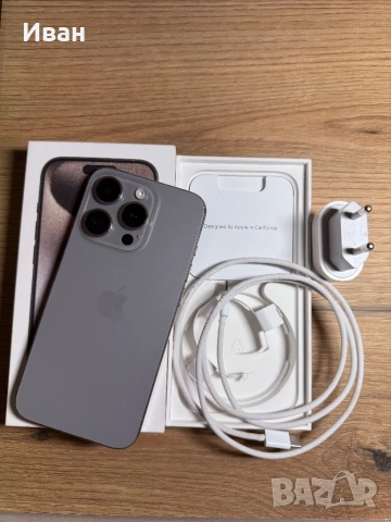 iPhone 15 Pro Narural Titanium 90% Батерия, снимка 6 - Apple iPhone - 53194122