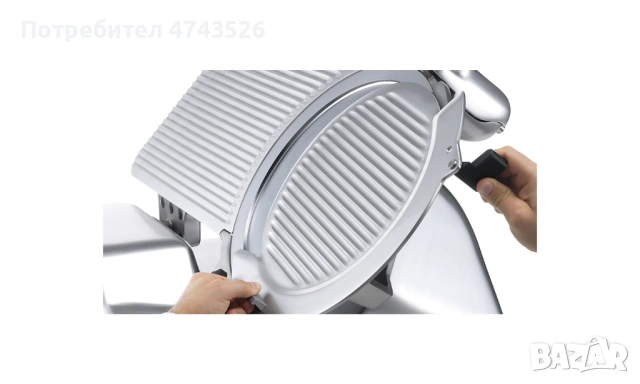 Автоматична колбасорезачка Ø30 см с брояч и три скорости, снимка 5 - Обзавеждане на кухня - 53704706