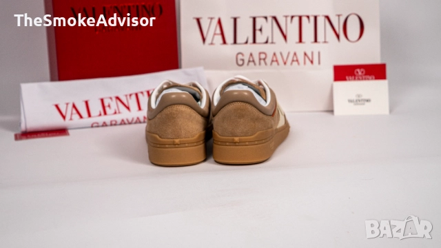 Маратонки Valentino Upvillage Low Top – Естествен Велур и NAPA Кожа, снимка 6 - Маратонки - 52436425