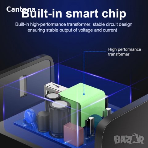 CA-25 18W QC3.0 USB бързо зарядно устройство, снимка 2 - Оригинални зарядни - 40052254