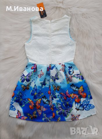 Детска рокля на пеперуди 10-12 години, снимка 3 - Детски рокли и поли - 40942015
