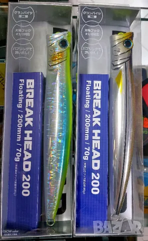 Попер за морски риболов  PALMS BREAK HEAD BKH-200,Floating, 70g, 200mm, снимка 1