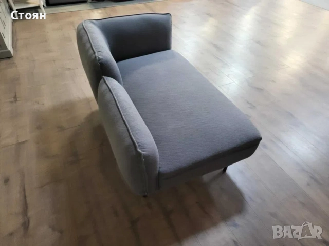 Сив диван от плат двойка, снимка 5 - Дивани и мека мебел - 52010419