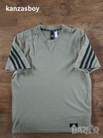 adidas Future Icons 3-Stripes Tee - Green - страхотна мъжка тениска КАТО НОВА, снимка 5 - Тениски - 40683445