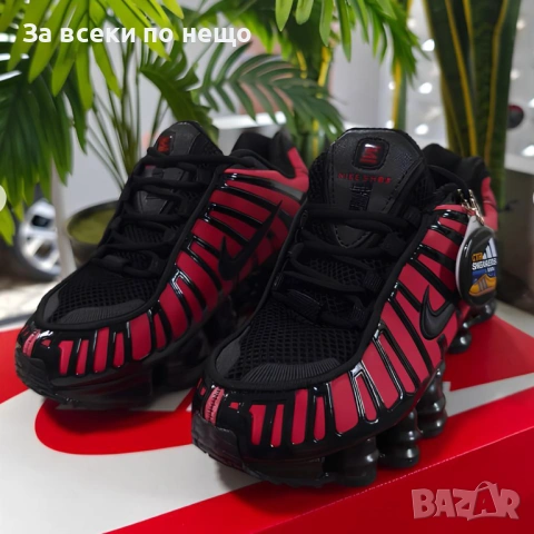 Nike Shox TL Black & Red Thermoreactive Мъжки Маратонки С Кутия👟Мъжки Спортни Обувки Код S413, снимка 4 - Маратонки - 53265706