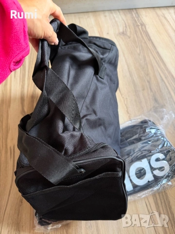 Чисто нов малък оригинален Сак Adidas Essentials Linear Duffel S !, снимка 5 - Сакове - 51253684
