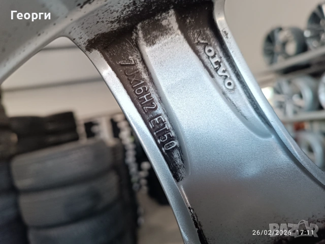 4бр.алуминиева джанта 16цола за Volvo 5x108, снимка 2 - Гуми и джанти - 53645488