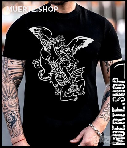 Черна тениска с щампа ARCHANGEL GRAPHIC