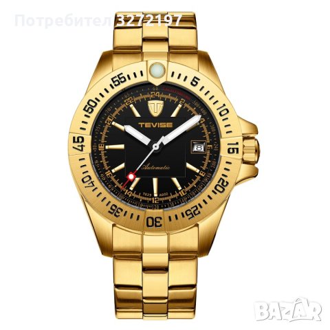 TEVISE - 2023 Автоматичен,механичен ръчен часовник,дата,водоустойчив , снимка 3 - Мъжки - 41683706