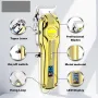 VGR V-672 Професионална машинка за подстригване, златиста, 2000mAh, LED дисплей, снимка 6