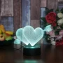 Холограмна 3D LED лампа Heart Arrow,RGB Седемцветен Интелигентен Контрол,USB, снимка 2