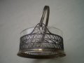 Винтидж кошница филигран със стъкло маркирана ЮММЕТ, снимка 10
