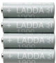 Акумулаторни Батерии ААА и АА LADDA, снимка 1