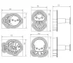4 бр риба октопод медуза морски пласмасови резци резец форма форми за сладки тесто фнондан с бутало, снимка 5