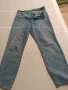 Дънки Деним (Mom Jeans), от дебел плат, прави, снимка 1