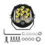 LED халоген 16СМ 5'' кръгъл – LED 12/24V – T361, снимка 3