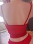 Късо секси мрежесто потниче в червено , снимка 5