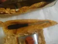 НОВО РУСКО СССР СТАРО КАЧЕСТВО МАСИВНО РЪЧНО РЕНДЕ ПЪЛЕН КОМПЛЕКТ С РЕЗЕРВЕН НОЖ И ДВУСЛОЕН БРУС , снимка 14