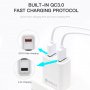 Двойно USB бързо зарядно устройство 30 W QC (3.0 & 5V 2.4A), снимка 4