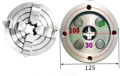 Универсал 125мм ,4-челюстен,независим, снимка 5