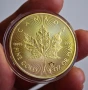 Позлатена 1 унция Кленов лист, снимка 1