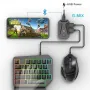 Комплект 5 в 1, Геймърска клавиатура и мишка за смартфон и таблет MOBILE GAME COMBO, снимка 3