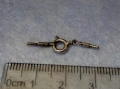 СТАРА СРЕБЪРНА КАРАБИНКА ЗАКОПЧАЛКА За КОЛИЕ ЛАНЕЦ ВЕРИЖКА ГРИВНА СРЕБРО 925 ПРОБА 47510, снимка 3