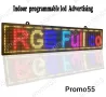 Програмируемо Рекламно Светещо Лед Табло Многоцветно RGB, WIFI 100х20см., снимка 8