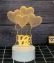 Холограмна 3D LED  нощни лампи , снимка 9