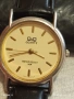 Красив дамски часовник Q/Q QUARTZ с кожена каишка перфектно състояние 51828, снимка 1