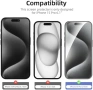 Нов iPhone 15 Pro протектор за екран и камера 9H комплект 4 в 1 Защита Айфон, снимка 2