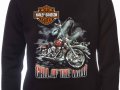 Нов детски суичър с дигитален печат Harley Davidson, Call of the wild, Wolf, мотори, снимка 3