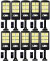 10 броя 500W LED Соларна лампа COB със сензор за движение, стойка и дистанционно, снимка 1 - Соларни лампи - 33899084