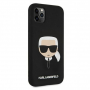 Оригинален калъф гръб кейс Karl Lagerfeld Silicone Cover - iPhone 11 (6.1), Черен, снимка 5