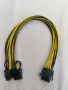 PCI-E extender, Riser Card - екстендери, захранващ кабел PCIe 8pin  към 2х(6+2) pin, снимка 4