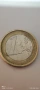 Евро Монета вижда се номинала., снимка 3