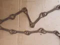 Стара верига за огнище от ковано желязо , здрава, снимка 3