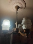 Полилей от дърво и месинг., снимка 2