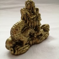 Сувенир малка статуетка китайски дракон в бронзов цвят , снимка 11 - Статуетки - 44466424