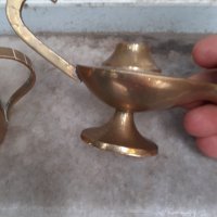 Месингови лот ибриче и лампа, снимка 5 - Декорация за дома - 33930904