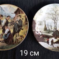 Колекционерски чинии ,за стена,от баварски порцелан, с маркировка , снимка 1 - Колекции - 41346554