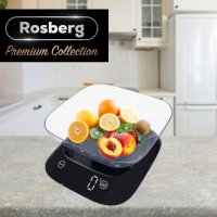 Кухненска везна с купа Rosberg Premium RP51651J , 5кг., 3xAAAбатерии , LED екран, Черен, 2 ГОДИНИ ГА, снимка 3 - Електронни везни - 44165301